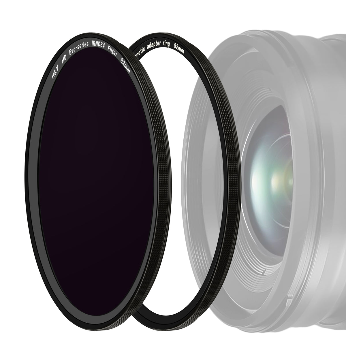 H&Y Filters HD EVO-Series Magnetic IRND64 Filter & Adapter Ring - 95mm-ND Filters-H&Y Filters