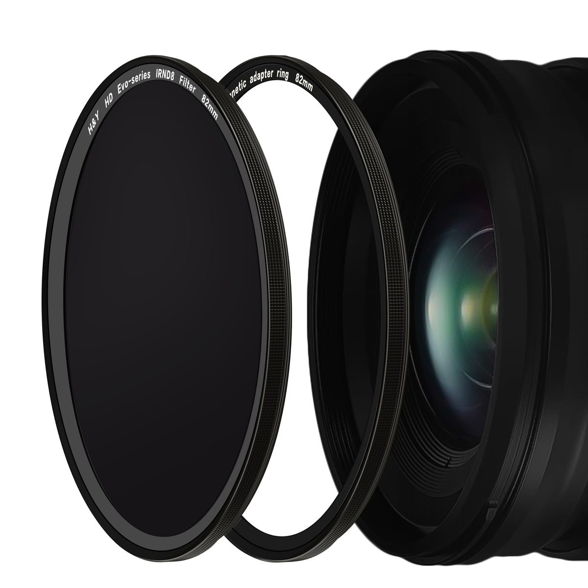 H&Y Filters HD EVO-Series Magnetic IRND8 Filter & Adapter Ring - 77mm-ND Filters-Kudos Cameras