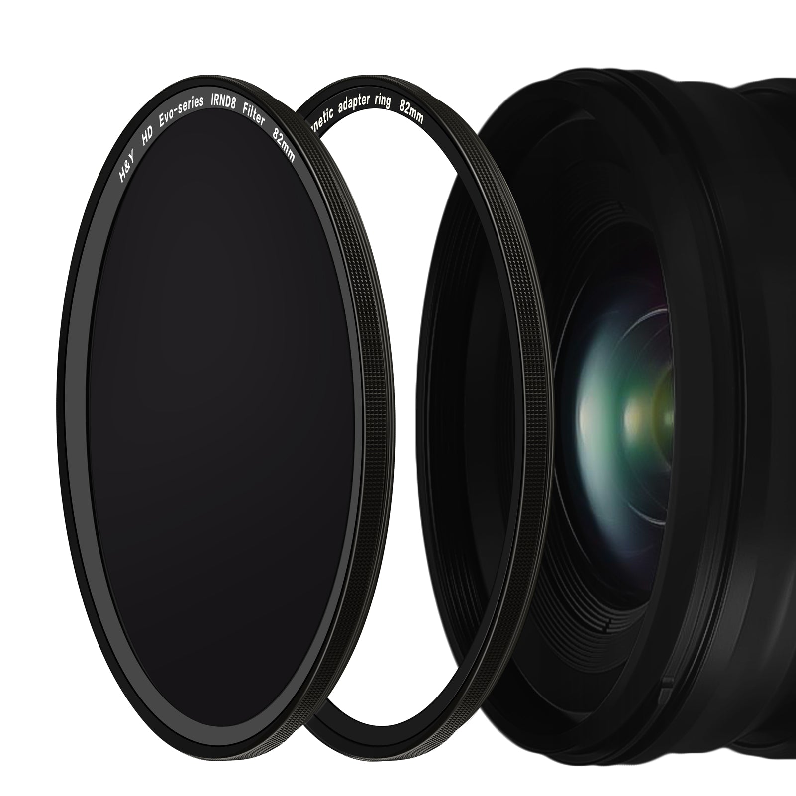 H&Y Filters HD EVO-Series Magnetic IRND8 Filter & Adapter Ring - 77mm-ND Filters-Kudos Cameras