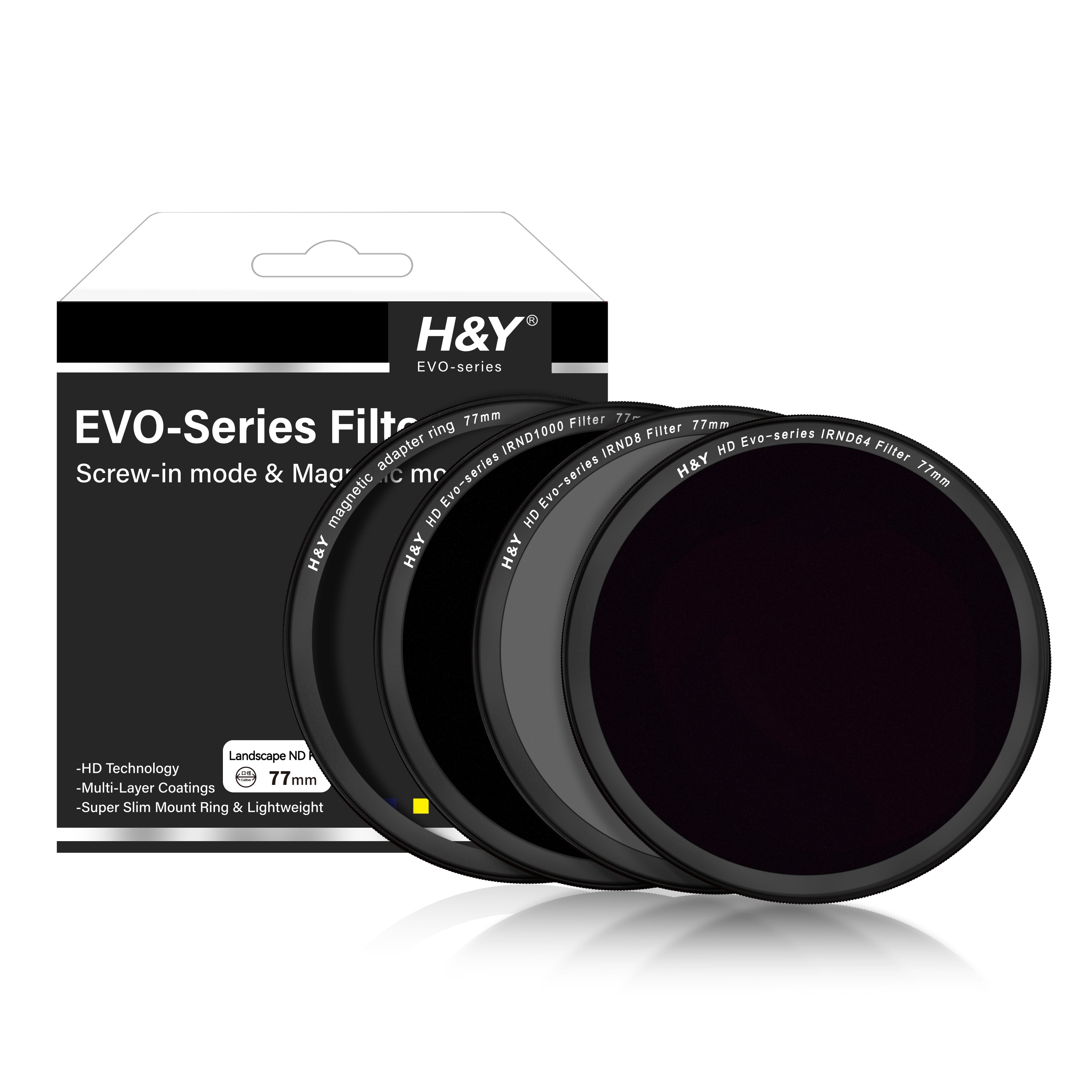 H&Y Filters HD EVO-Series Magnetic Landscape ND Filter Kit - 72mm-ND Filter Kits-Kudos Cameras