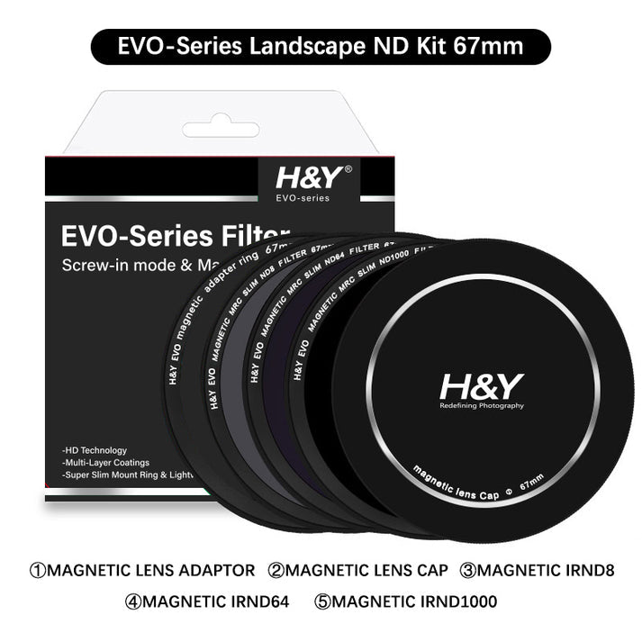 H&Y Filters HD EVO-Series Magnetic Landscape ND Filter Kit - 67mm-ND Filter Kits-Kudos Cameras