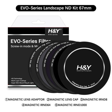 H&Y Filters HD EVO-Series Magnetic Landscape ND Filter Kit - 67mm-ND Filter Kits-Kudos Cameras
