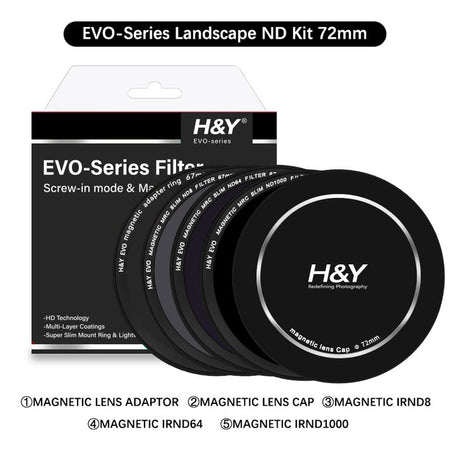 H&Y Filters HD EVO-Series Magnetic Landscape ND Filter Kit - 72mm-ND Filter Kits-Kudos Cameras