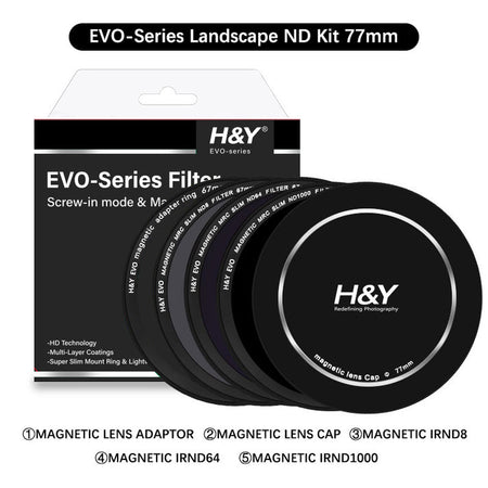 H&Y Filters HD EVO-Series Magnetic Landscape ND Filter Kit - 77mm-ND Filter Kits-Kudos Cameras