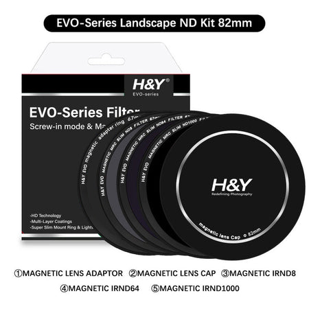 H&Y Filters HD EVO-Series Magnetic Landscape ND Filter Kit - 82mm-ND Filter Kits-Kudos Cameras