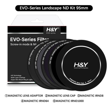H&Y Filters HD EVO-Series Magnetic Landscape ND Filter Kit - 95mm-ND Filter Kits-Kudos Cameras