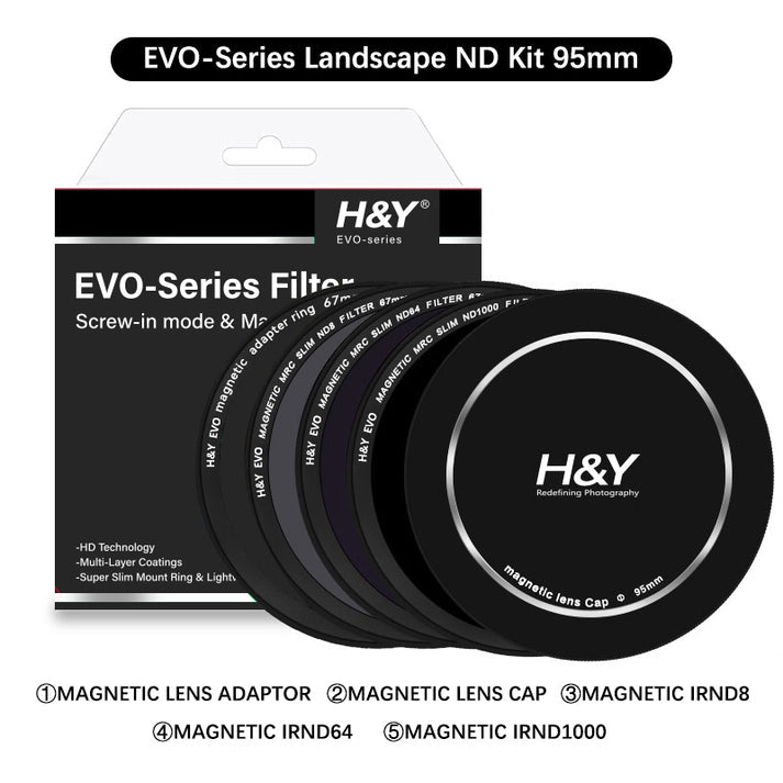 H&Y Filters HD EVO-Series Magnetic Landscape ND Filter Kit - 95mm-ND Filter Kits-Kudos Cameras