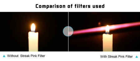 H&Y Filters HD EVO-Series Magnetic Pink Streak Filter & Adapter Ring - 49mm-Streak Filters-H&Y Filters