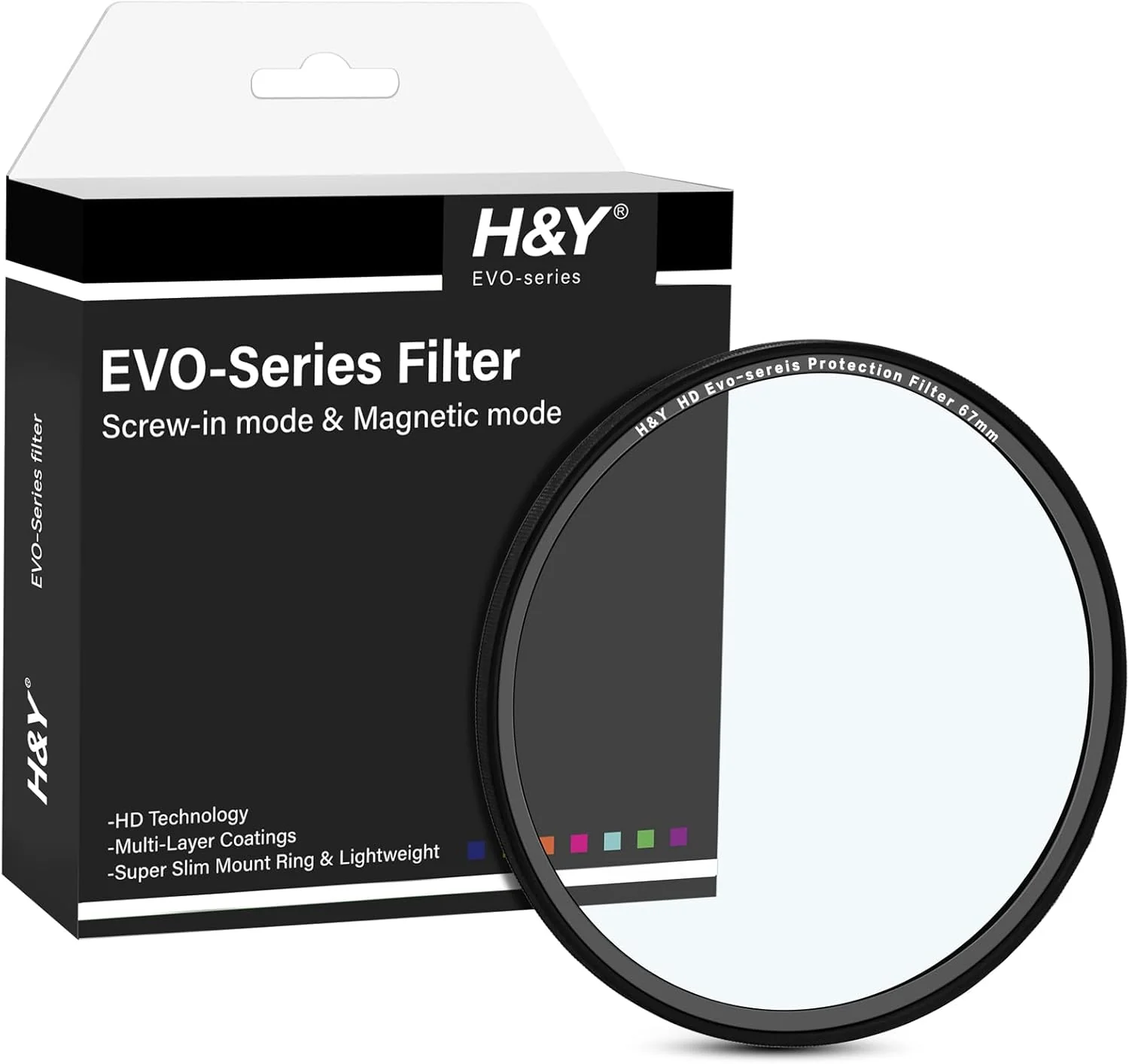 H&Y Filters HD EVO-Series Magnetic Protection (UV) Filter - 49mm-49mm Filters-H&Y Filters