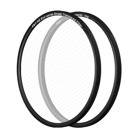 H&Y Filters HD EVO-Series Magnetic Transparent Streak Filter & Adapter Ring - 49mm-Streak Filters-H&Y Filters