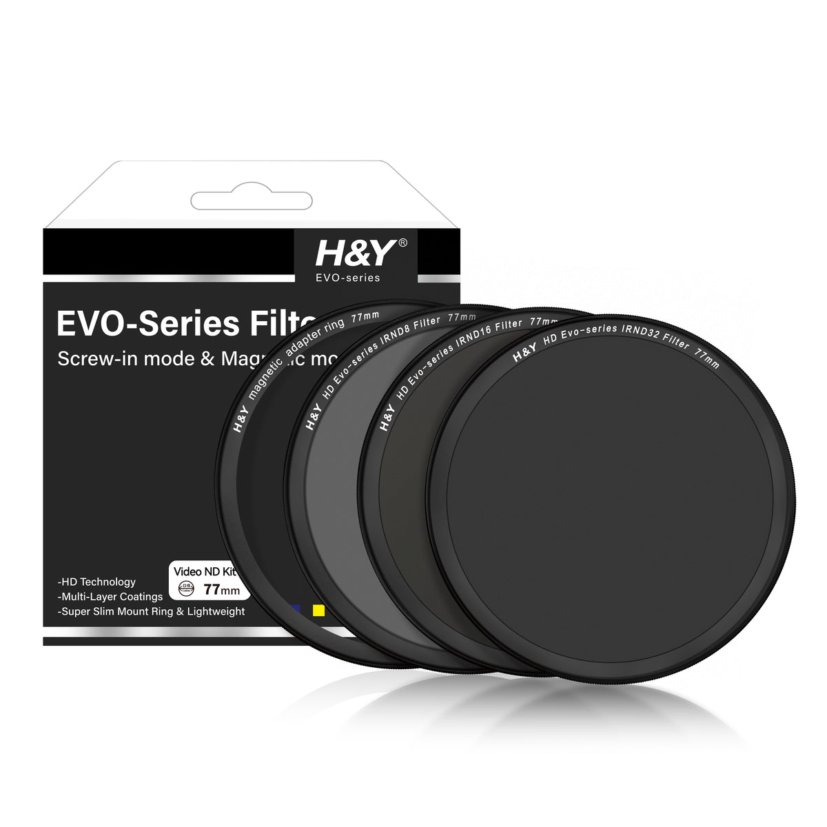 H&Y Filters HD EVO-Series Magnetic Videographers ND Filter Kit - 72mm-ND Filter Kits-Kudos Cameras