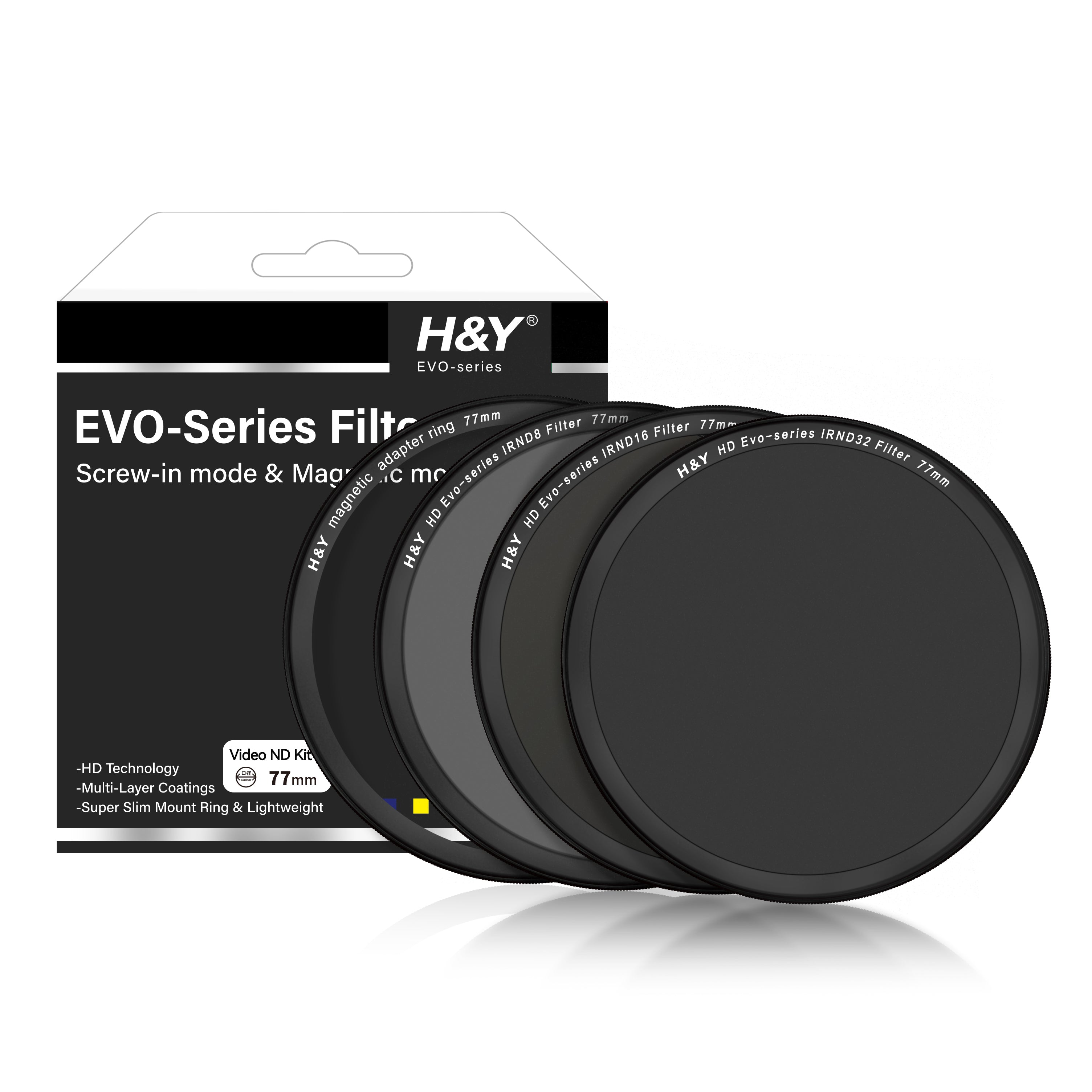 H&Y Filters HD EVO-Series Magnetic Videographers ND Filter Kit - 72mm-ND Filter Kits-Kudos Cameras