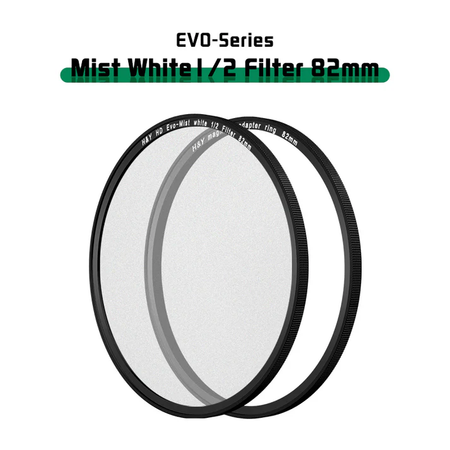 H&Y Filters HD EVO-Series Magnetic White Mist (1/2) Filter & Adapter Ring - 82mm-White Mist Filters-Kudos Cameras