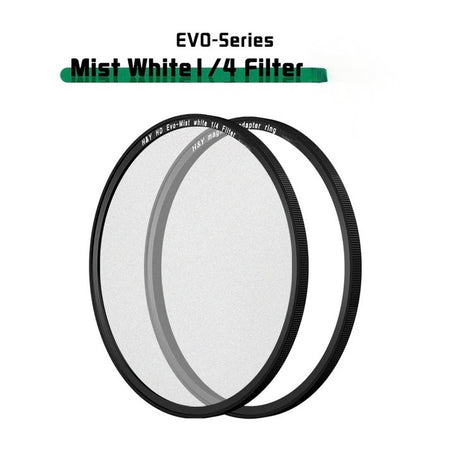H&Y Filters HD EVO-Series Magnetic White Mist (1/4) Filter & Adapter Ring - 49mm-White Mist Filters-H&Y Filters