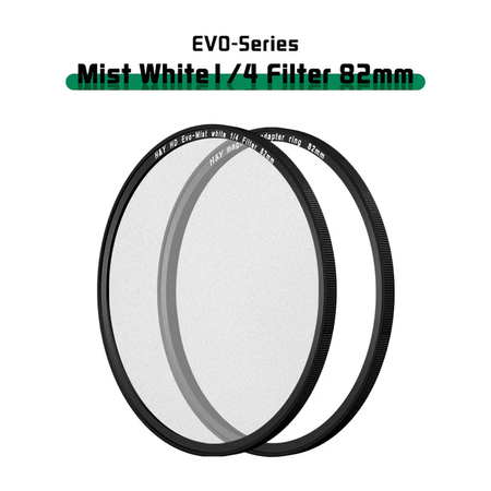 H&Y Filters HD EVO-Series Magnetic White Mist (1/4) Filter & Adapter Ring - 82mm-White Mist Filters-Kudos Cameras