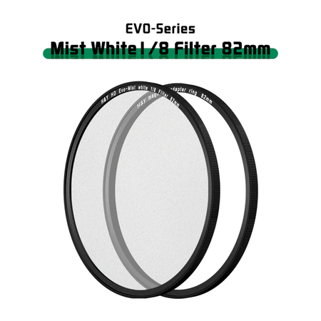 H&Y Filters HD EVO-Series Magnetic White Mist (1/8) Filter & Adapter Ring - 82mm-White Mist Filters-Kudos Cameras