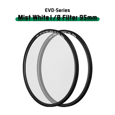 H&Y Filters HD EVO-Series Magnetic White Mist (1/8) Filter & Adapter Ring - 95mm-White Mist Filters-Kudos Cameras