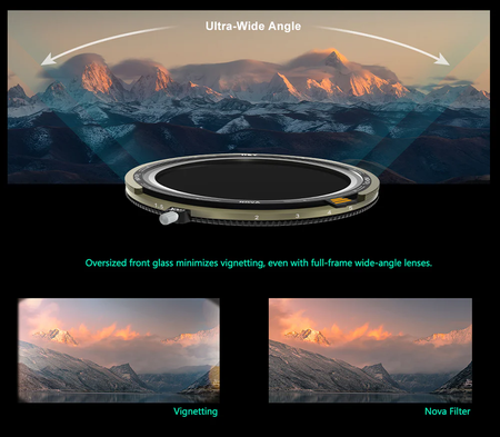 H&Y Filters HD Nova-Series Magnetic Variable ND3-32 + CPL Filter & Cap - 49mm-VND Filters-H&Y Filters