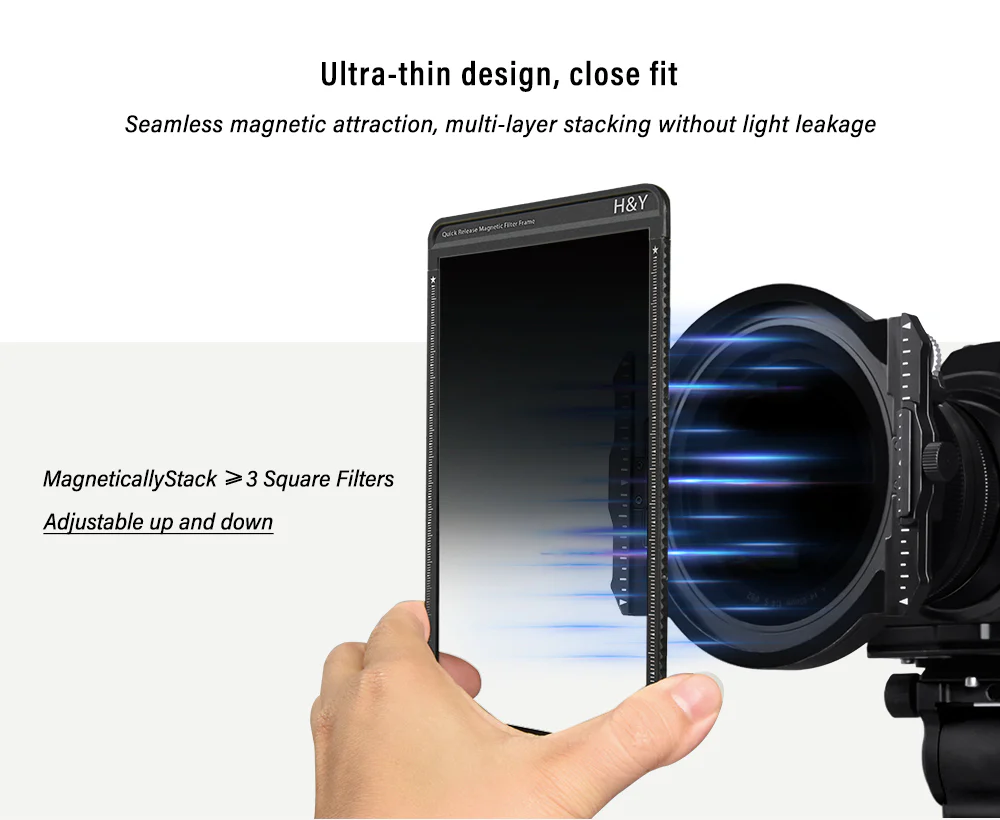 H&Y Filters K-Series Magnetic Filter Holder Mark III + Drop-In (95mm) Natural CPL Filter + Swift Magnetic Adapter Ring Kit 67/72/77/82mm-Filter Holders-Kudos Cameras
