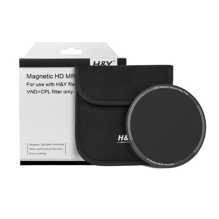 H&Y Filters ND16 (4 Stop) Magnetic Clip-On Filter for RevoRing (58-77mm)-77mm Filters for Revo & Swift Rings-Kudos Cameras
