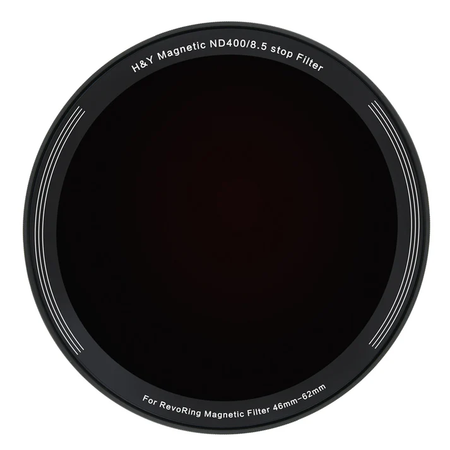 H&Y Filters ND400 (9 Stop) Magnetic Clip-On Filter for RevoRing (46-62mm)-62mm Filters for Revo & Swift Rings-Kudos Cameras