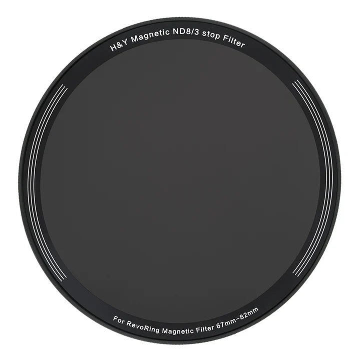 H&Y Filters ND8 (3 Stop) Magnetic Clip-On Filter for RevoRing (67-82mm)-82mm Filters for Revo & Swift Rings-Kudos Cameras