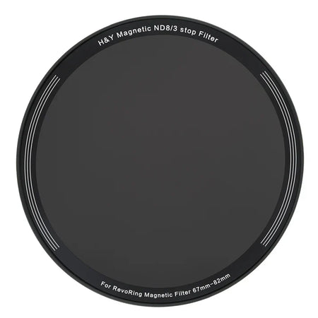 H&Y Filters ND8 (3 Stop) Magnetic Clip-On Filter for RevoRing (67-82mm)-82mm Filters for Revo & Swift Rings-Kudos Cameras