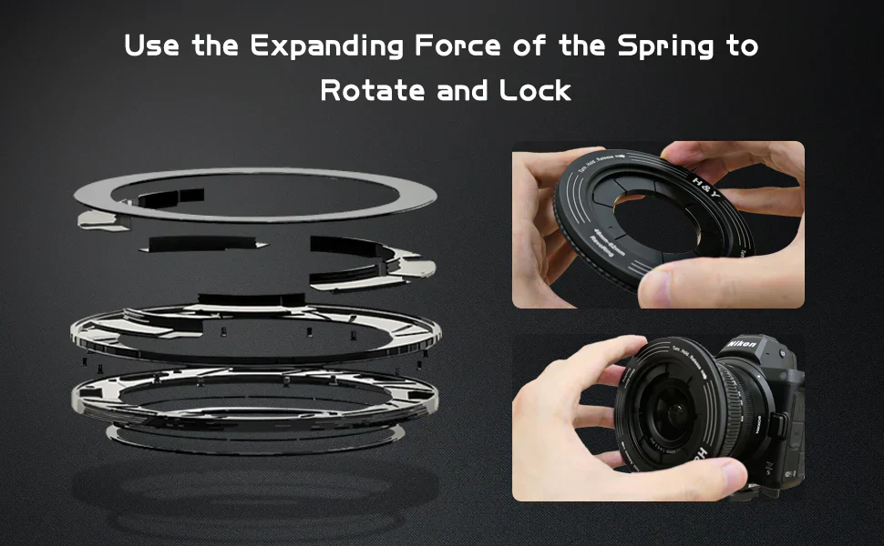 H&Y Filters RevoRing 46-62mm Variable Adapter for 67mm Filters-Variable Lens Adapter Rings-Kudos Cameras