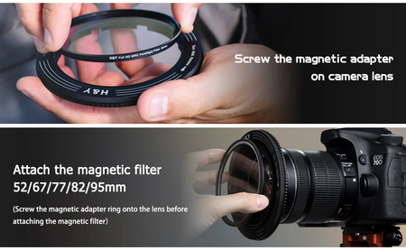 H&Y Filters RevoRing 52-72mm Variable Adapter for 77mm Filters - Orange-Variable Lens Adapter Rings-Kudos Cameras