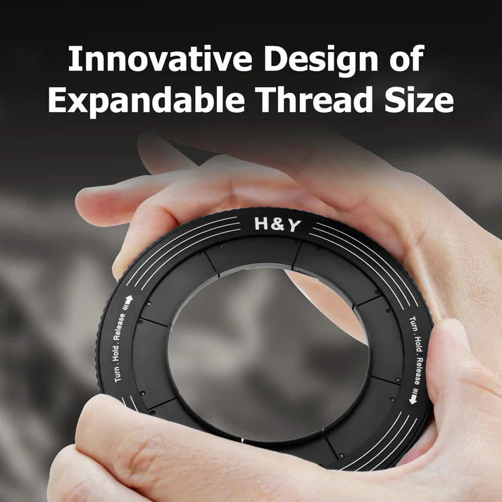 H&Y Filters RevoRing 52-72mm Variable Adapter for 77mm Filters - Green-Variable Lens Adapter Rings-Kudos Cameras
