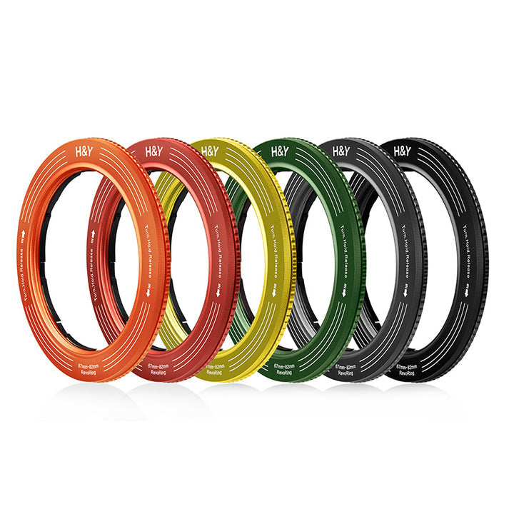 H&Y Filters RevoRing 52-72mm Variable Adapter for 77mm Filters - Orange-Variable Lens Adapter Rings-Kudos Cameras