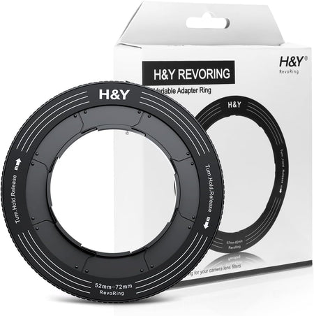 H&Y Filters RevoRing 52-72mm Variable Adapter for 77mm Filters-Variable Lens Adapter Rings-Kudos Cameras