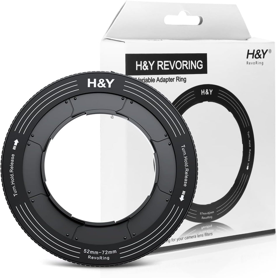H&Y Filters RevoRing 67-82mm Variable Adapter for 82mm Filters-Variable Lens Adapter Rings-Kudos Cameras