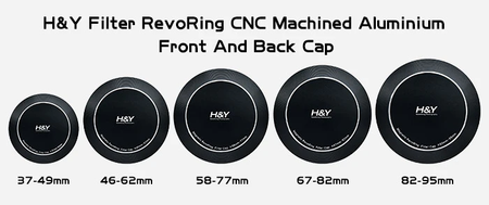 H&Y Filters RevoRing Aluminium Front and Back Caps for 58-77mm-Filter Caps-Kudos Cameras