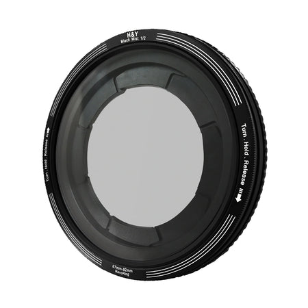 H&Y Filters RevoRing Black Mist (1/2) Filter (67-82mm)-Variable Lens Adapter Mist Filter-Kudos Cameras