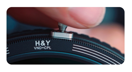 H&Y Filters RevoRing MKII Variable ND3-ND1000 & Circular Polarizer Filter (46-62mm)-Variable Lens Adapter VND+CPL Filter-Kudos Cameras