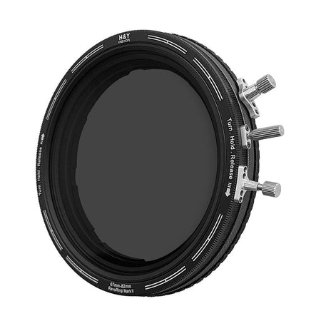 H&Y Filters RevoRing MKII Variable ND3-ND1000 & Circular Polarizer Filter (46-62mm)-Variable Lens Adapter VND+CPL Filter-Kudos Cameras