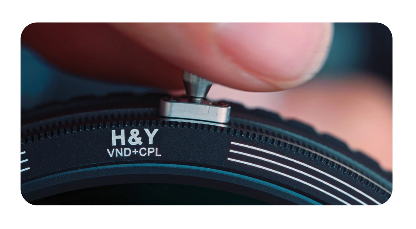 H&Y Filters RevoRing MKII Variable ND3-ND1000 & Circular Polarizer Filter (46-62mm)-Variable Lens Adapter VND+CPL Filter-H&Y Filters