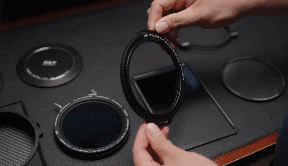 H&Y Filters RevoRing MKII Variable ND3-ND1000 & Circular Polarizer Filter (46-62mm)-Variable Lens Adapter VND+CPL Filter-H&Y Filters