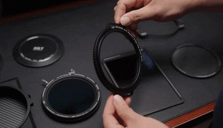 H&Y Filters RevoRing MKII Variable ND3-ND1000 & Circular Polarizer Filter (46-62mm)-Variable Lens Adapter VND+CPL Filter-H&Y Filters