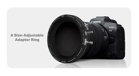 H&Y Filters RevoRing MKII Variable ND3-ND1000 & Circular Polarizer Filter (46-62mm)-Variable Lens Adapter VND+CPL Filter-H&Y Filters