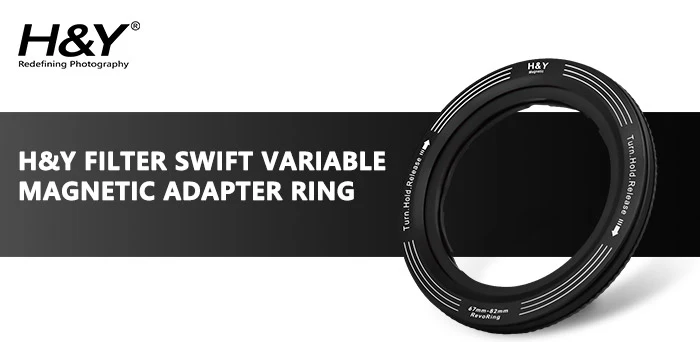 H&Y Filters RevoRing Swift Magnetic Variable Adapter Ring (58-77mm)-Variable Mag Lens Adapter Rings-Kudos Cameras