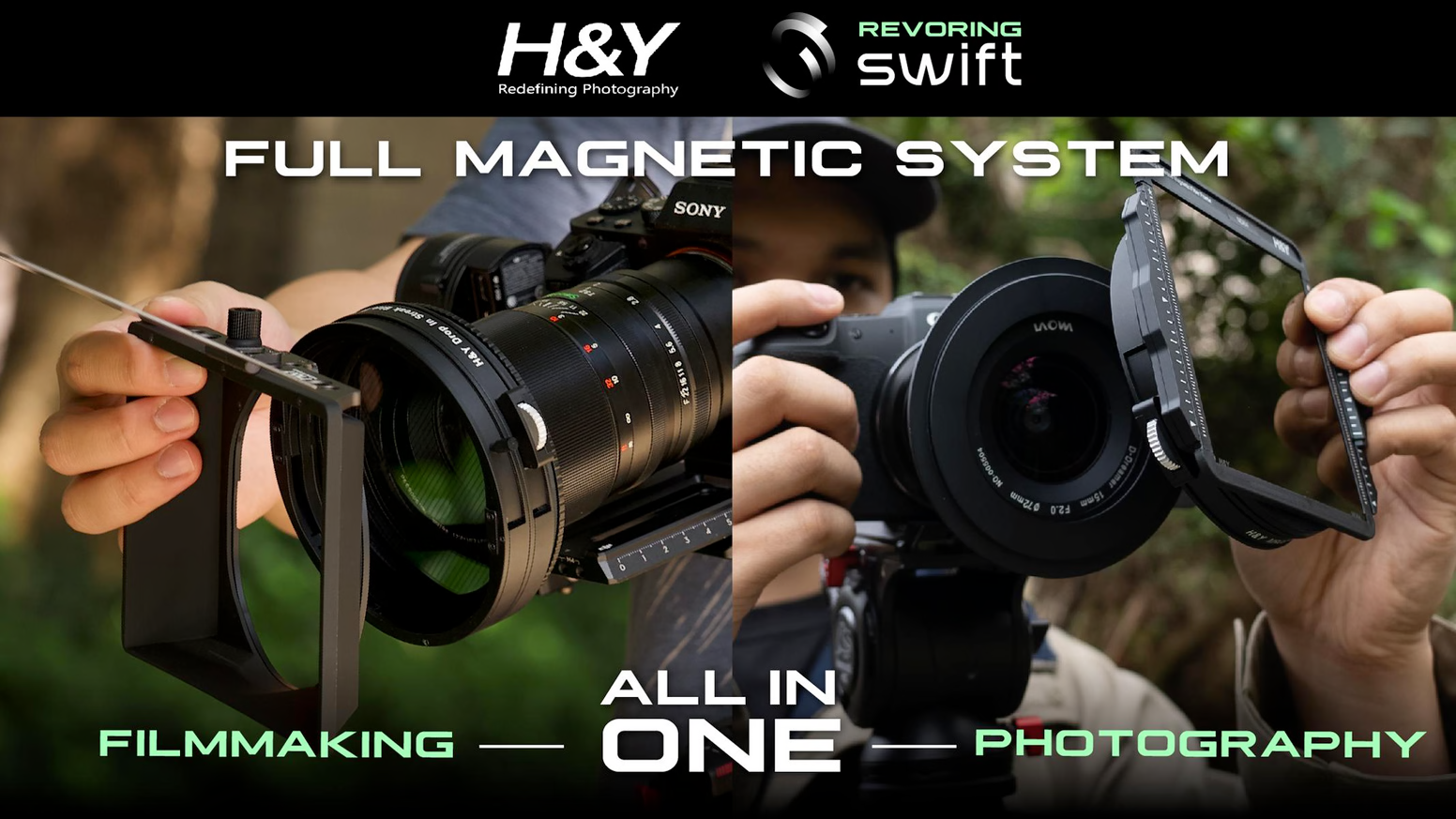 H&Y Filters RevoRing Swift Magnetic Variable Adapter Ring (58-77mm)-Variable Mag Lens Adapter Rings-Kudos Cameras
