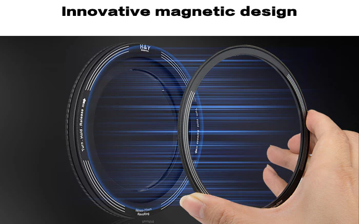 H&Y Filters RevoRing Swift Magnetic Variable Adapter Ring (58-77mm)-Variable Mag Lens Adapter Rings-Kudos Cameras