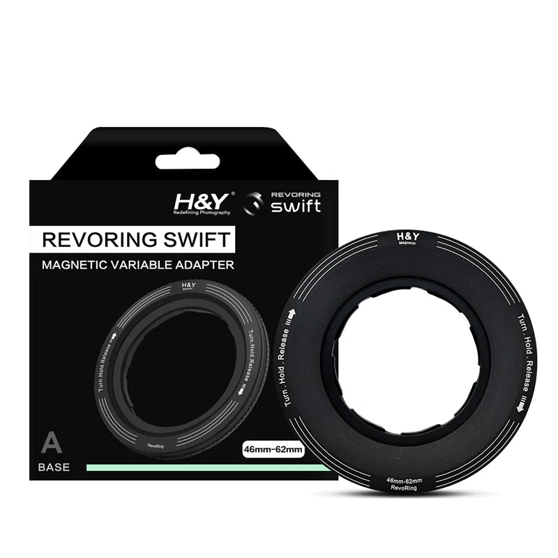 H&Y Filters RevoRing Swift Magnetic Variable Adapter Ring (46-62mm)-Variable Mag Lens Adapter Rings-Kudos Cameras