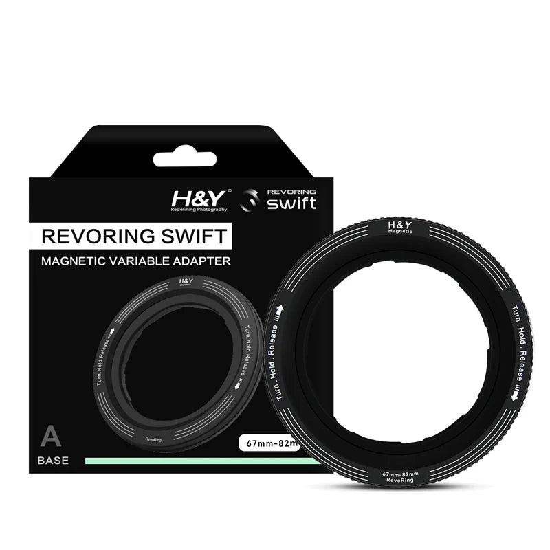 H&Y Filters RevoRing Swift Magnetic Variable Adapter Ring (67-82mm)-Variable Mag Lens Adapter Rings-Kudos Cameras