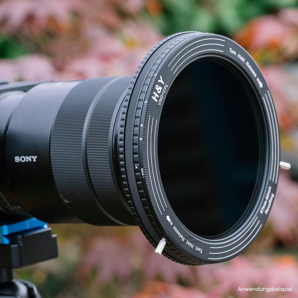 H&Y Filters RevoRing Variable ND3-ND1000 & Circular Polarizer Filter (46-62mm)-Variable Lens Adapter VND+CPL Filter-Kudos Cameras