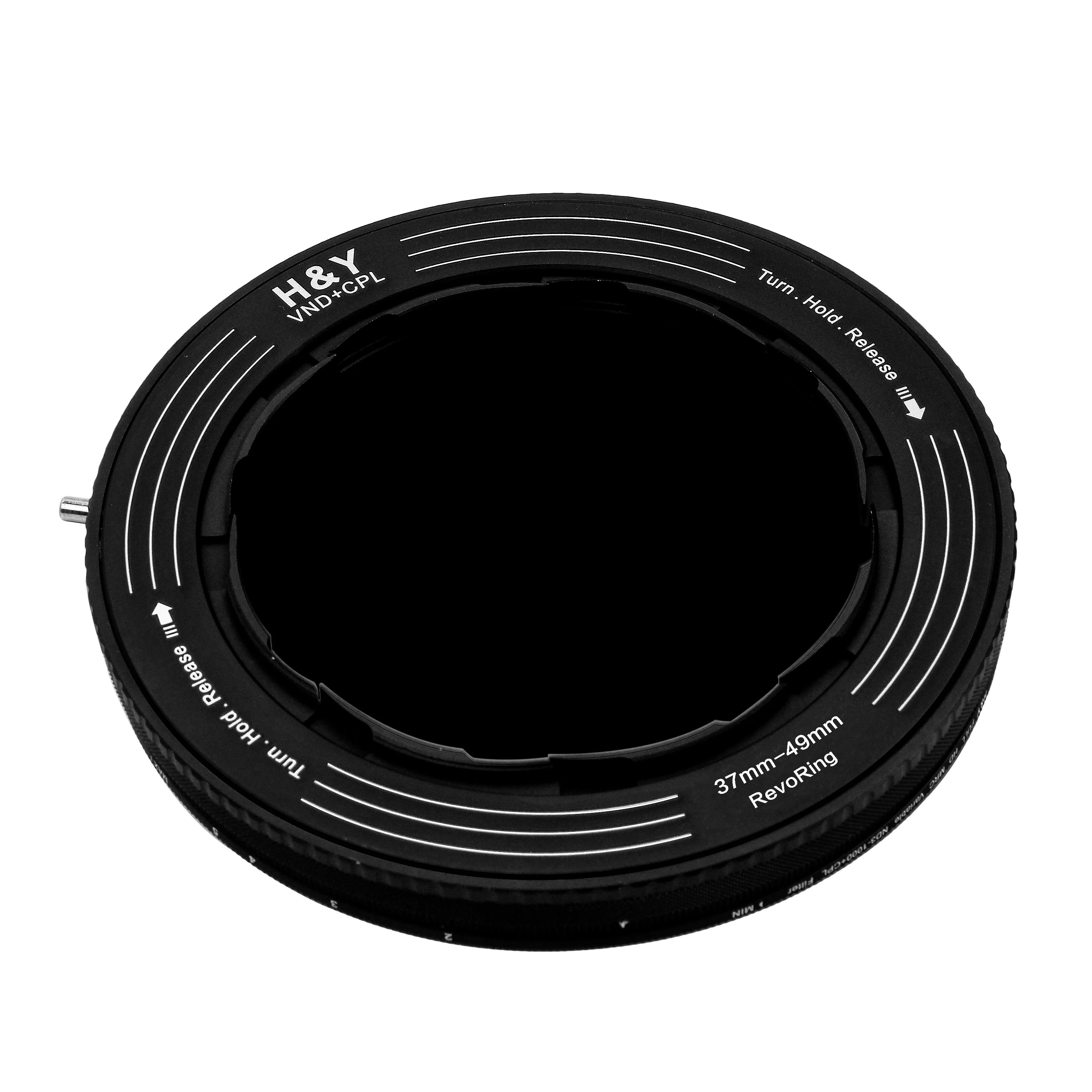 H&Y Filters RevoRing Variable ND3-ND1000 & Circular Polarizer Filter (37-49mm)-Variable Lens Adapter VND+CPL Filter-Kudos Cameras