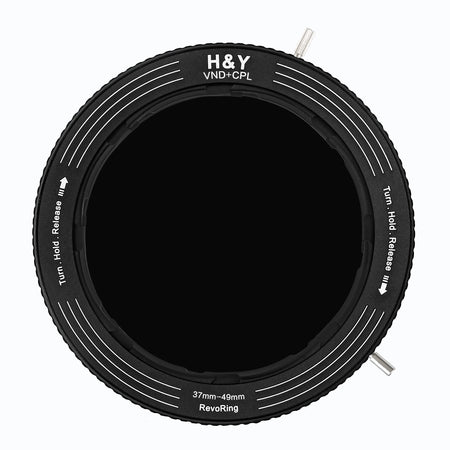 H&Y Filters RevoRing Variable ND3-ND1000 & Circular Polarizer Filter (37-49mm)-Variable Lens Adapter VND+CPL Filter-Kudos Cameras