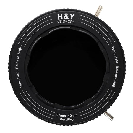 H&Y Filters RevoRing Variable ND3-ND1000 & Circular Polarizer Filter (37-49mm)-Variable Lens Adapter VND+CPL Filter-Kudos Cameras